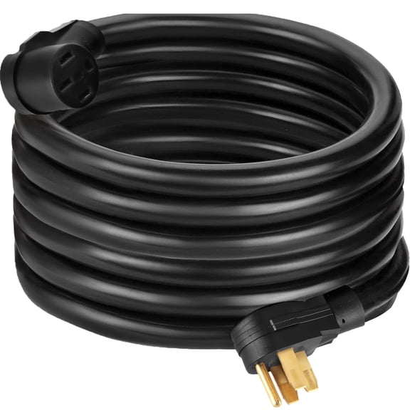 VEVOR RV Extension Cord 36' 30 Amp RV Power Cord AWG10 30 amp rv Extension Motorhome Camper Trailer Power Supply Cable