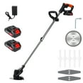 thumbnail image 3 of AquaAurix Weed Wacker,3 in 1 Brush Cutter, Cordless Electric Weed Eaters Weed Trimmer with 2pcs 2000mAh Batteries & Charger, 3 of 8