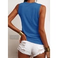 thumbnail image 3 of Sherrylily Women Tank Tops Summer Sleeveless Henley Shirts Low Cut Button Down Knit Tee, 3 of 4