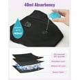 thumbnail image 6 of OEIOEI Period Underwear for Women Side Button Low Rise Bikini Leakproof Panties 40ml Reusable(L,Black), 6 of 11