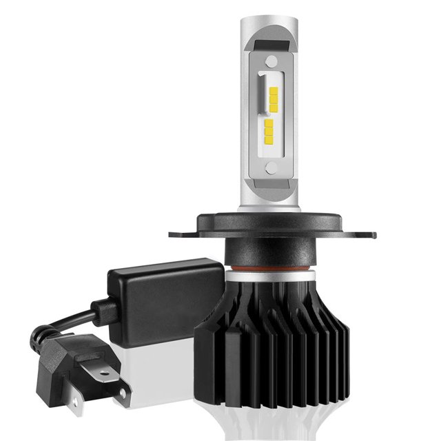 Kit de conversión de bombillas LED para faros delanteros de motocicleta H4/9003, haz alto/bajo, 6000 K, súper blanco Adepaton FLD-3010