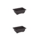 thumbnail image 4 of Wosthever Maceta de bonsái innovadora y ligera negra, para macetas de interior y exterior, macetas de flores para balcón, maceta pequeña Olla pequeña rectangular 16.5*12*6cm 2piezas, 4 of 6