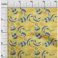 thumbnail image 2 of oneOone Viscose Chiffon Yellow Fabric Halloween Sewing Craft Projects Fabric Prints By Yard 42 Inch Wide, 2 of 4