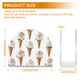 thumbnail image 4 of Yayeee Napkin Holder for Table Kitchen Paper Tissue Organization, Cartoon Ice Cream Pattern, 4 of 8