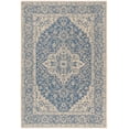 thumbnail image 2 of SAFAVIEH Outdoor LND137M Linden Collection Blue / Creme Rug, 2 of 6