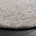 thumbnail image 3 of SAFAVIEH Novelty Christian Abstract Area Rug, Grey/Black, 5' x 5' Scalloped, 3 of 7