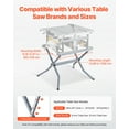 thumbnail image 2 of VEVOR Table Saw Folding Stand 350 lbs Load Capacity Portable Foldable Table Saw Stand, 2 of 9