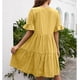 thumbnail image 4 of Vestido Suelto NikouMX Cuello en V Media Manga Uso Conveniente Talla S M L XL, 4 of 6