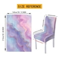 thumbnail image 7 of TSOVTHRID Purple Marble Texture Print 5 Pcs Table Cloth with Dining Chair Slipcovers Set Rectangle Tablecloth Stretchable Chair Protector Cover Home Kitchen Dining Room Decoration, 7 of 7