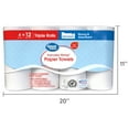 Great Value Everyday Strong Paper Towels, Split Sheets, 4 Triple Rolls