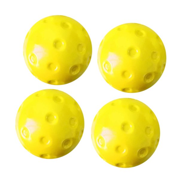 4 pelotas pickleball 74 mm para ejercicio, deportes y práctica. Pelotas pickleball para niños y adultos. para jugar en el jardín, en Amarillo