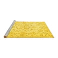thumbnail image 2 of Ahgly Company Machine Washable Indoor Round Persian Yellow Traditional Area Rugs, 6' Round, 2 of 4