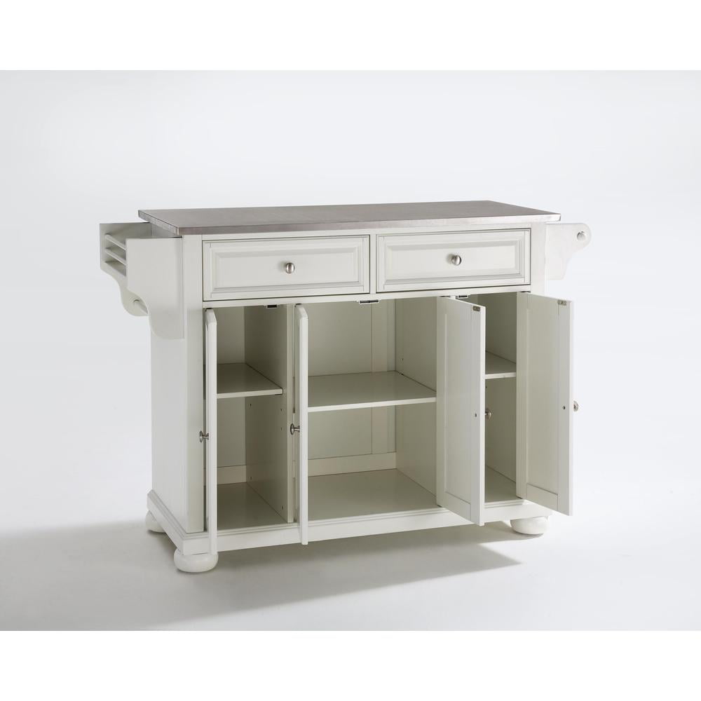 Crosley Furniture Alexandria Stainless Steel Top Full Size Kitchen Island/Cart