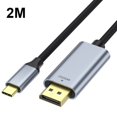 thumbnail image 1 of Cable de 1M/2M tipo C a DP1.4 compatible con HDR dinámico para MacBook Air/Pro Samsung Dell, 1 of 9