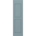 thumbnail image 5 of Ekena Millwork 18"W x 71"H Americraft Two Equal Raised Panel Exterior Real Wood Shutters (Per Pair), Peaceful Blue, 5 of 10