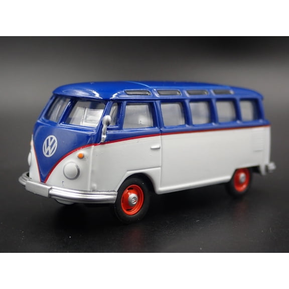 Open Box 1950-1967 VW VOLKSWAGEN TYPE 2 T1 23 WINDOW BUS 1:64 SCALE DIECAST MODEL CAR