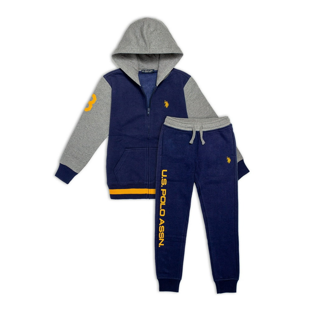 U.S. Polo Assn. U.S. Polo Boys Fleece Colorblock Zip up Hoodie