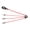 Red, variant on Yajisi Dog Leash 360 Degree Rotation Reflective Walking Rope with Foam Handle for Hiking Camping Backyard Beach No Tangle Black 3 Heads 9.06 inches / 23 cm