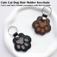thumbnail image 4 of Pet Memorial Gifts for Cat Dog Cute Leather Paw Keychain Pet Hair Keepsake Keyring for Bag Purse Paw Charm Key Holder, 4 of 4