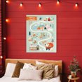 thumbnail image 4 of Stupell Industries Cottage Jolly Map Of North Pole Canvas Art, 36 x 48, by Irene Chan, 4 of 8