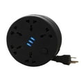 thumbnail image 2 of Wuztai Travel Power Strip with 3 USB Ports, 6.56Ft Extension Cord Compact Wide Spaced, Multi Plug for Home Office, 2 of 7
