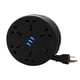 thumbnail image 2 of Regleta de viaje, cable de extensión de 2 m con 3 puertos USB y 5 tomas de corriente, enchufes compactos y amplios, ideal para habitación, trabajo y otros espacios., 2 of 7
