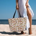 thumbnail image 6 of Pofeuu Colorful Fishes Print Beach Bag,Waterproof Sandproof Beach Tote Bag, Large Capacity Foldable Beach Bags for Women, 6 of 7
