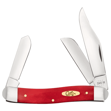 Case XX Knives Stockman Smooth Dark Red Bone 10764 Stainless Steel Pocket Knife