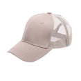 thumbnail image 1 of Minnieouse Gorra de béisbol con cola de caballo para mujer y niña, gorros de malla para camionero, sombrero de verano a la moda de alta calidad, Sombreros Caqui, 1 of 6