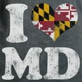 thumbnail image 3 of CafePress - I Heart Maryland Flag MD T Shirt - Women's Traditional Fit Dark T-Shirt, 3 of 4