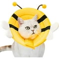 thumbnail image 2 of Bee Shape Dog Cat Recovery Collar Stop Licking Collar Suitable for Bath Grooming protective headgear dog soft neck ring protective supplies Large, 2 of 5