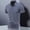(Casual 17)Dark Gray, variant on DayScoop Short Sleeved T-Shirt for Men Summer T Shirt Casual Fashion Solid Color Fold-over Collar Plus Size Tops Tees