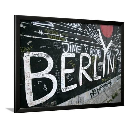 East Side Gallery, Berlin Wall Museum, Berlin, Germany, Europe Framed Print Wall Art By Hans Peter