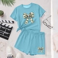 thumbnail image 6 of NAISIBABY Girls Clothes Set, St Patrick's Day Prints T-Shirt and Shorts 2-Piece Summer Fashion Outfits Blue 6T, 6 of 6