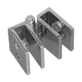 thumbnail image 2 of 2 Pcs Silver Bathroom Shower Glass Door Hinges Cabinet Hardware Clamp Hinge Set, 2 of 8