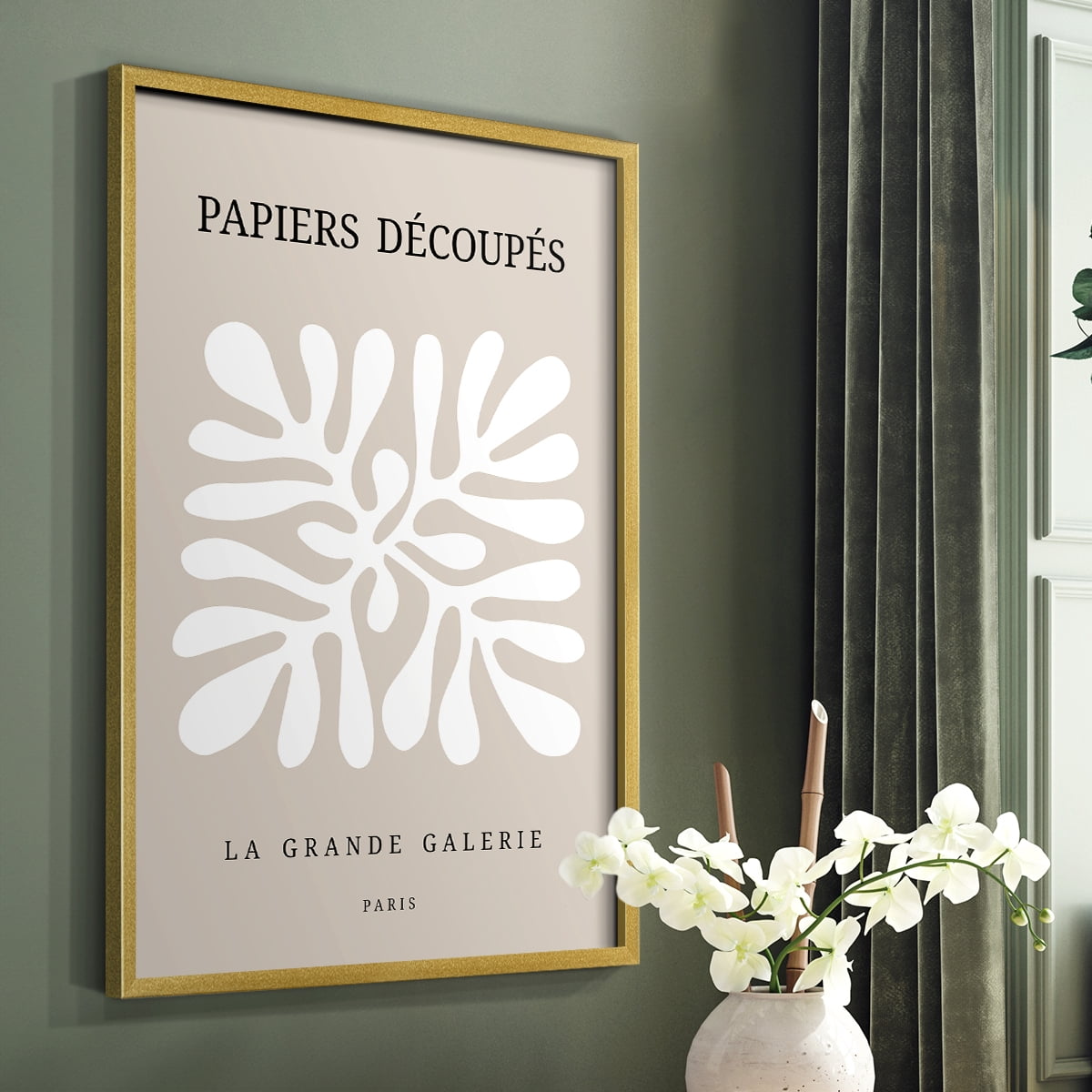 Matisse CCCLXXXVII in Gold Solid Wood 8 x 10 Framed Print