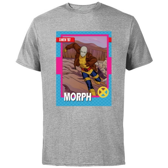 Marvel Studios X-Men ’97 Morph Retro Trading Card- Short Sleeve Cotton T-Shirt for Adults - Customized-Athletic Heather