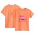 thumbnail image 5 of eileial Girls Tshirts Big Sister Shirt Baby Girl Announcement Toddler Shirts Sibling Reveal Short Sleeve Cute Tee,Orange 11-12 Years, 5 of 5