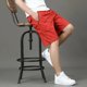 thumbnail image 3 of Pantalones cortos blancos para hombre, de verano, hasta la rodilla, informales, para uso diario, 3 of 5