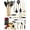 23 PC Black & Gold, variant on White & Gold Cooking Utensils Set - Luxe 8-Piece Kitchen Gadget Set Includes Can Opener, Tongs and Garlic Press - Stylish White and Gold Kitchen Accessories for Modern Kitchens, Ideal for Gifting