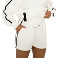 thumbnail image 5 of Women's Gameday Couture Cream Iowa Hawkeyes Down, Set, Go Pullover Hoodie and Shorts Set, 5 of 6