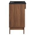 thumbnail image 4 of Modway Render 24" Particleboard Laminate Bathroom Vanity in White/Walnut/Black, 4 of 4