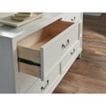 thumbnail image 3 of American Woodcrafters Dunescape 68"W Wood Dresser and Mirror in White, 3 of 5