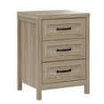 thumbnail image 2 of Heynemo Natural 3-Drawer Nightstand, Modern Wood Bedside Table & Small Accent Dresser for Bedroom, Living Room, Entryway Hallway Storage, 2 of 8