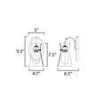 thumbnail image 2 of Ava 1 - Light Natural Aged Brass Brass Incandescent Glass And Steel Wall Sconce, 2 of 5