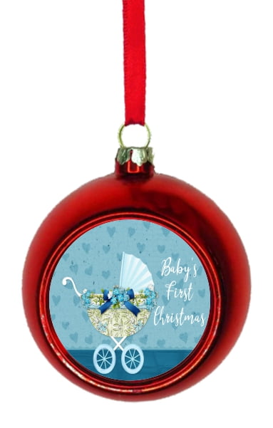 baby boy first christmas ornament