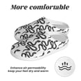 thumbnail image 6 of Lsque Hand Drawn Snake Pattern Womens Comfort Cotton on Scuff With Memory Foam and Anti-skid Sole Slipper-46/47, 6 of 7