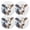 White, variant on Ryvnso Cow Watercolor Round Plate Mats Dining Table Placemat Set of 4 for Holiday Decoration