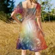 thumbnail image 5 of Vestido de manga corta de Sarah Lawrence College, vestido de vendaje, vestido largo de mujer, 5 of 7