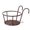 Bronze#2, variant on Iron Hanging Flower Basket | Small Potted Plants Rack for Windowsill, Balcony & Railings | 17cm Base Diameter | Rust-Resistant Metal Construction | Decorative Wall Hanger for Roses